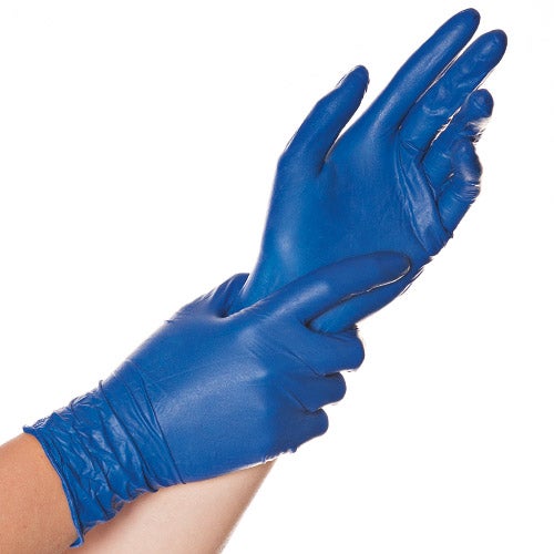 Luonnonkumik&auml;sineet (lateksi) v&auml;ri sininen