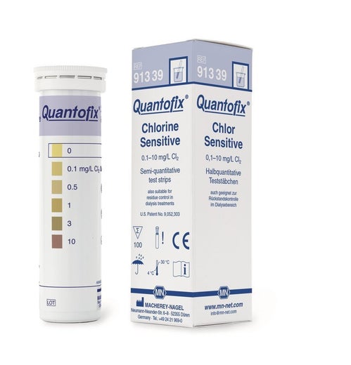 Test strips QUANTOFIX&reg; Chlorine sensitive