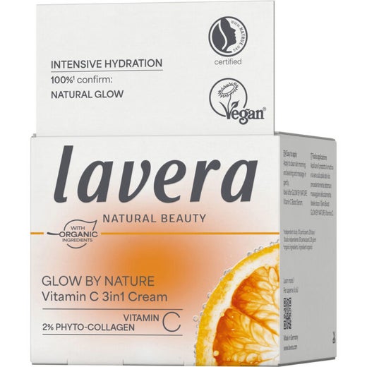 Lavera Glow By Nature Vitamin C 3in1 Cream 50 ml,  C-vitamiini 3in1 -voide 50 ml