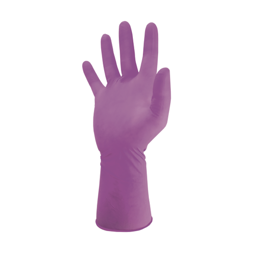 Nitrile Cleanroom Glove SimTec&reg; NG030-S PurpleRed, steriilik&auml;sine puhdastiloihin.