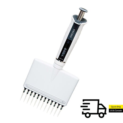 Sartorius Tacta&reg; Mechanical Pipette, 12 Channel 1 &ndash; 10 &micro;L